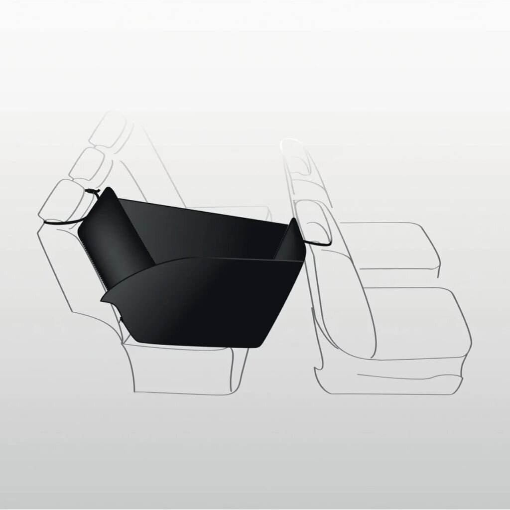 TRIXIE Automobilio sėdynės užtiesalas, siauras su šonais, padalinamas 0.5x1.45 m, juodas цена и информация | Kelioniniai reikmenys | pigu.lt