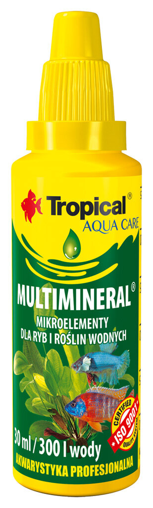 Trąšos Tropical Multimineral, 30 ml kaina ir informacija | Akvariumai ir jų įranga | pigu.lt