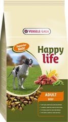 Versele-Laga Happy Life для собак всех пород с говядиной, 15 кг цена и информация | Сухой корм для собак | pigu.lt