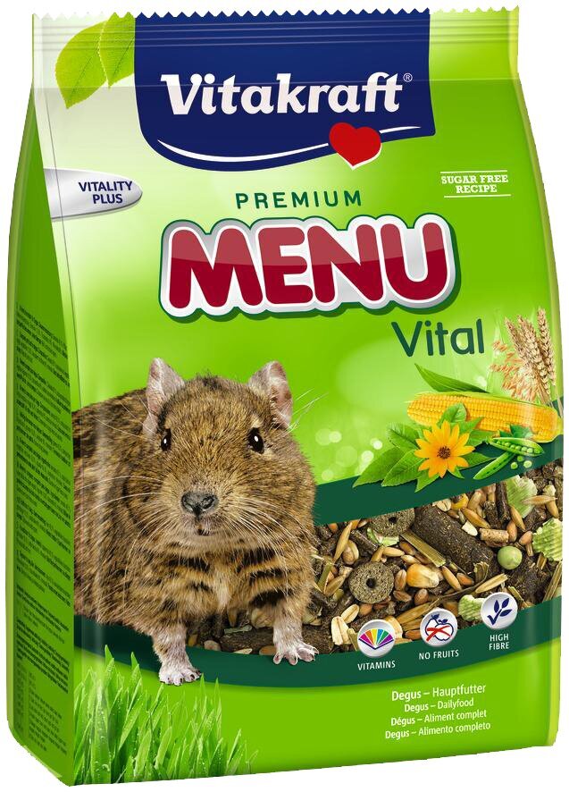 VITAKRAFT Premium Menu degu pašaras, 0,6 kg цена и информация | Graužikų ir triušių maistas | pigu.lt