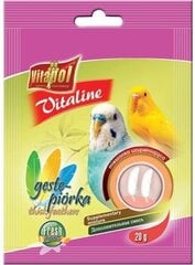 Vitapol Vitaline дополнительный корм для волнистых попугаев для плотного оперения 20гр цена и информация | Корм для птиц | pigu.lt