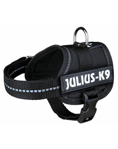 Trixie petnešos Julius - K9, L - XL, juodos​ цена и информация | Antkakliai, petnešos šunims | pigu.lt