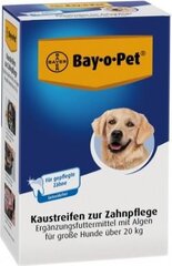 Dantų priežiūros kramtymo juostelės šunims Bayer BayoPet, 140g kaina ir informacija | Vitaminai, papildai, antiparazitinės priemonės šunims | pigu.lt
