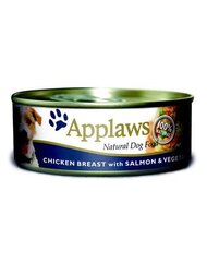 Applaws куриная грудка с лососем и овощами консервированная для собак 156г 3034ne-a цена и информация | Консервы для собак | pigu.lt