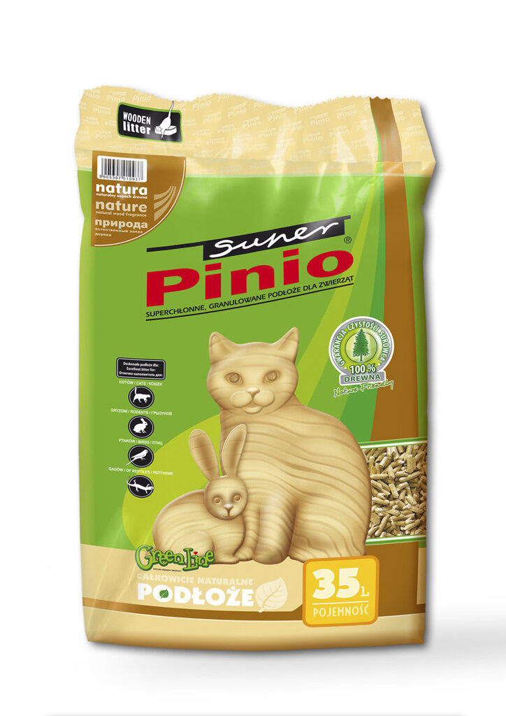 Benek Super Pinio medžio drožlių kraikas, 35 l цена и информация | Kraikas katėms | pigu.lt
