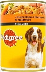 Pedigree консервы для собак с курицей и морковью, 400 г цена и информация | Консервы для собак | pigu.lt