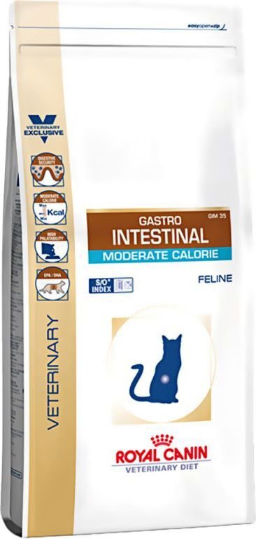 Royal Canin turinčioms virškinimo problemų katėms Gastro Intestinal moderate calorie, 0,4 kg kaina ir informacija | Sausas maistas katėms | pigu.lt