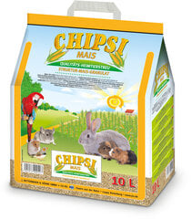 Chipsi наполнитель из кукурузных початков для мелких домашних животных 10L цена и информация | Подстилка, сено для грызунов | pigu.lt