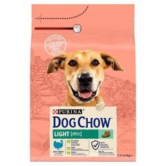 Purina Dog Chow Light su kalakutiena, 2,5 kg цена и информация | Сухой корм для собак | pigu.lt