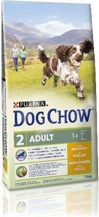 Purina Dog Chow suaugusiems šunims su vištiena, 14 kg kaina ir informacija | Sausas maistas šunims | pigu.lt