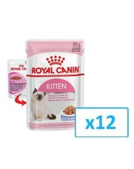 Набор консервов для котят Royal Canin Kitten Instinctive Loaf, 0,085 кг x 12 шт. цена и информация | Консервы для кошек | pigu.lt