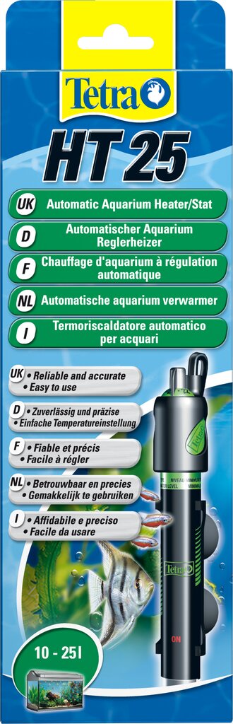 Akvariumo vandens šildytuvas Tetra HT, 25 W kaina ir informacija | Akvariumai ir jų įranga | pigu.lt