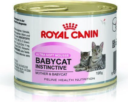 Royal Canin kačiukams ir maitinančioms katėms Babycat Instinctive, 195 g цена и информация | Konservai katėms | pigu.lt