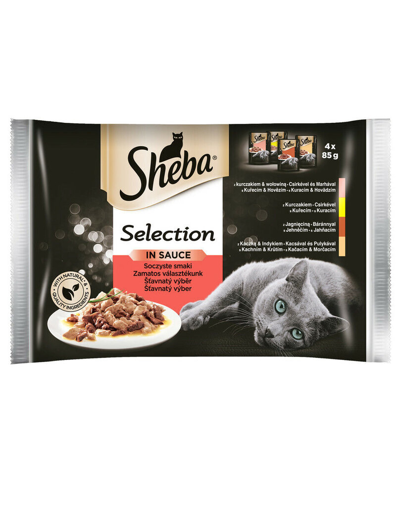 Sheba Cuisine rinkinys su mėsa, 4 x 85 g x13 цена и информация | Konservai katėms | pigu.lt