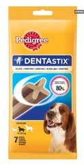 Pedigree Dentastix для собак средних пород, 10х180 гр цена и информация | Лакомства для собак | pigu.lt