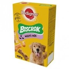 Pedigree Multi biscrok šunims su grūdais ir mėsa, 0.5 kg x 12 kaina ir informacija | Skanėstai šunims | pigu.lt