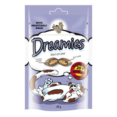 Dreamies для кошек с уткой, 6х60 г цена и информация | Лакомства для кошек | pigu.lt