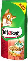 Kitekat sausas maistas su jautiena ir daržovėmis, 12 kg kaina ir informacija | KITeKAT Gyvūnų prekės | pigu.lt