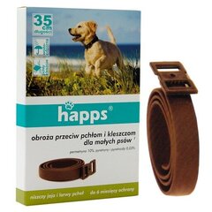 Ошейник HAPPS от блох и клещей для мелких собак, 35 см цена и информация | Витамины, добавки, средства от паразитов для собак | pigu.lt