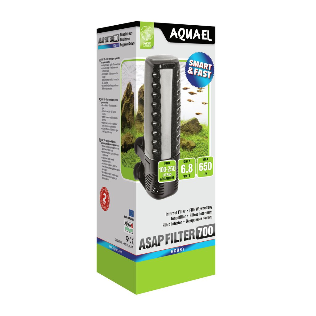 Vidinis akvariumo filtras AQUAEL, 250 l kaina ir informacija | Akvariumai ir jų įranga | pigu.lt