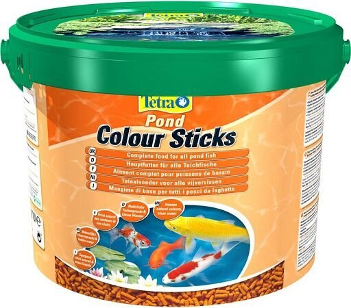 Maistas žuvims Tetra Pond Colour Sticks, 10 L kaina ir informacija | Maistas žuvims | pigu.lt