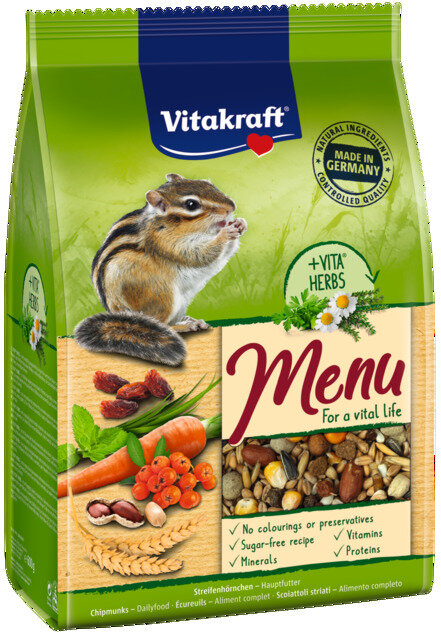 Maistas voverėms Vitakraft, 600g цена и информация | Graužikų ir triušių maistas | pigu.lt