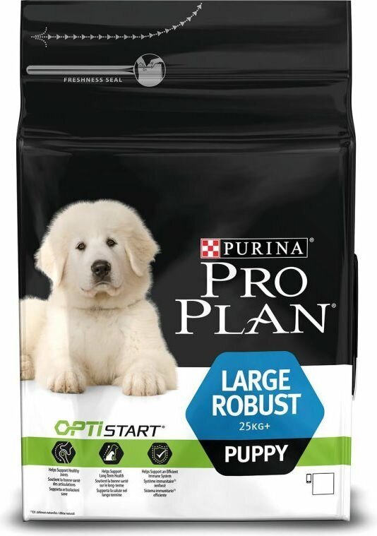 Purina Pro Plan OptiStart Puppy Large Robust sausasis ėdalas tvirto sudėjimo didelių veislių jauniems šuniukams, 12kg цена и информация | Sausas maistas šunims | pigu.lt