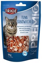 Trixie Premio skanėstai Tuna Sandwiches, 50 g цена и информация | Лакомства для кошек | pigu.lt