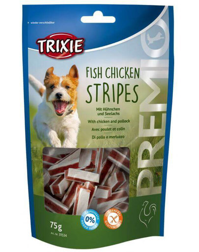 Trixie su vištiena ir lašiša, 75 g цена и информация | Skanėstai šunims | pigu.lt