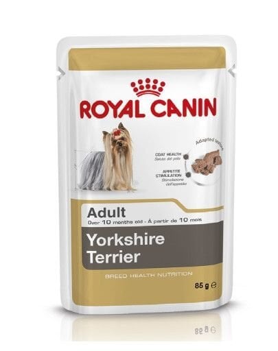 Royal Canin Jorkšyro terjerų veislės šunims Yorkshire, 0,085 kg цена и информация | Konservai šunims | pigu.lt