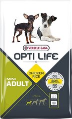 Versele-Laga Opti Life Adult Mini для взрослых собак мелких пород с курицей, 7,5 кг цена и информация |  Сухой корм для собак | pigu.lt