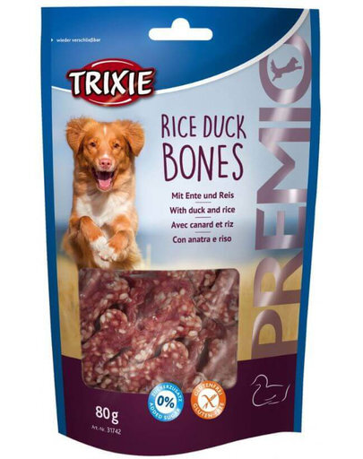 Trixie skanėstai su antiena ir ryžiais, 80 g kaina ir informacija | Skanėstai šunims | pigu.lt