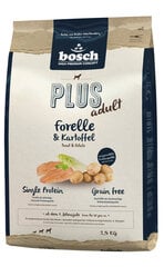 Bosch Petfood Plus HPC+ Trout begrūdis (vieno baltymo) 2,5kg kaina ir informacija | Sausas maistas šunims | pigu.lt