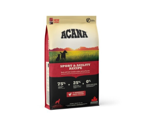 Acana Sport&Agility aktyviems visų veislių šunims, 11,4 kg цена и информация | Sausas maistas šunims | pigu.lt