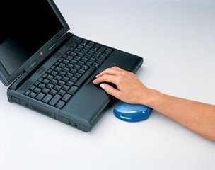 MOUSE PAD WRIST SUPPORT/BLUE 91177-72 FELLOWES цена и информация | Мыши | pigu.lt