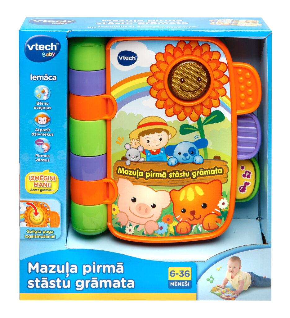 Mažylio dainų knygelė VTECH (latvių kalba), 80-138314 kaina ir informacija | Žaislai kūdikiams | pigu.lt