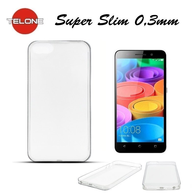 Telone Ultra Slim 0.3mm Back Case Huawei Honor 4X Transparent kaina ir informacija | Telefono dėklai | pigu.lt