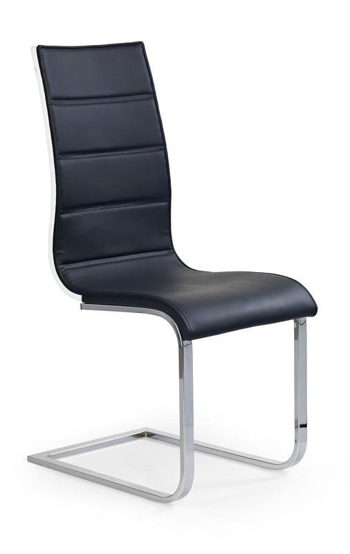 4-ių kėdžių komplektas Halmar K104, juodas/baltas цена и информация | Virtuvės ir valgomojo kėdės | pigu.lt