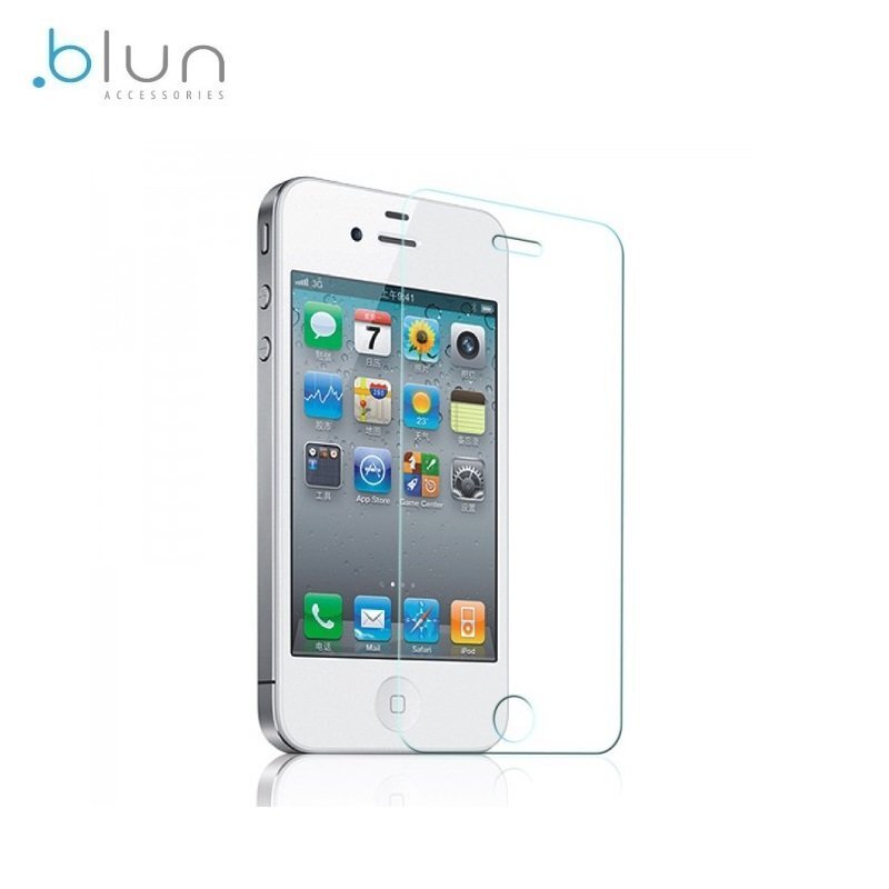 Blun Extreeme Shock 0.33mm / 2.5D apsauginis stiklas telefonui Apple iPhone 4 / 4S kaina ir informacija | Apsauginės plėvelės telefonams | pigu.lt
