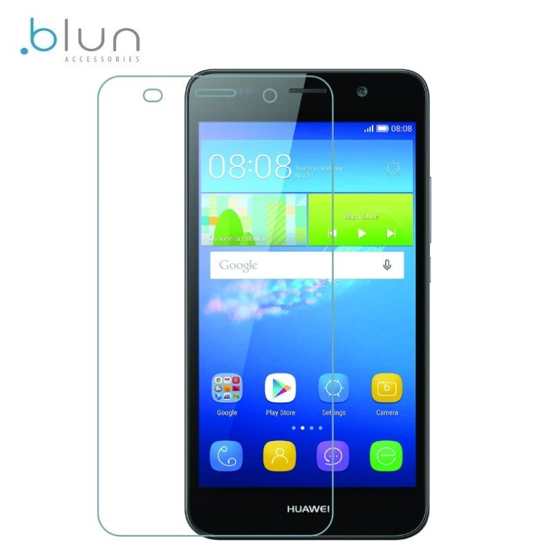 Blun Extreeme Shock Screen Protector 0.33mm / 2.5D Glass Huawei Y6 kaina ir informacija | Apsauginės plėvelės telefonams | pigu.lt