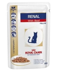 Royal Canin su jautiena Renal Feline, 85 g цена и информация | Консервы для кошек | pigu.lt