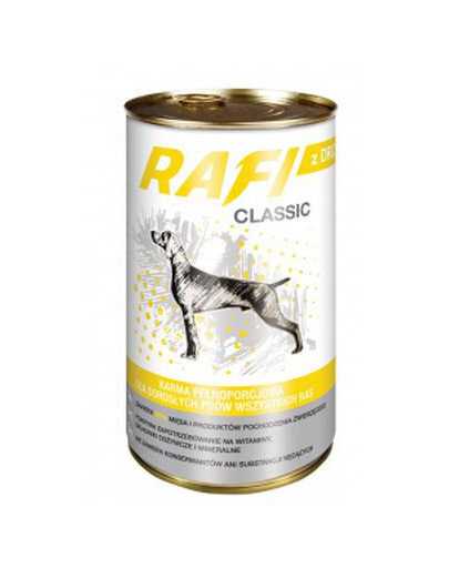 Rafi Classic su paukštiena padaže, 1,25 kg kaina ir informacija | Konservai šunims | pigu.lt