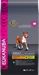 Eukanuba сухой корм для собак среднего размера со свежей курицей 15 кг цена и информация | Сухой корм для собак | pigu.lt