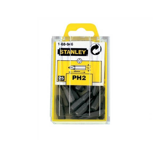 Kryžminiai antgaliai Stanley PH3 25mm, 25 vnt. цена и информация | Mechaniniai įrankiai | pigu.lt