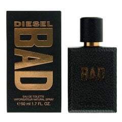 Diesel Bad EDT для мужчин 50 мл цена и информация | Мужские духи | pigu.lt