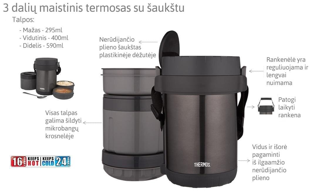 Maistinis termosas THERMOS 1,3 L цена и информация | Termosai, termopuodeliai | pigu.lt