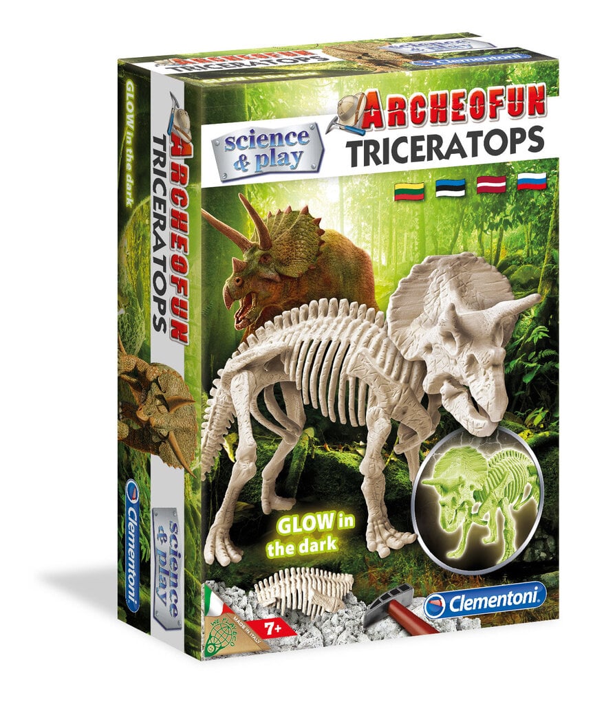 Lavinamasis žaidimas Clementoni Science&Play: Triceratops kaina ir informacija | Lavinamieji žaislai | pigu.lt