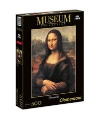 Dėlionė Clementoni Museum Collection Da Vinci Mona Lisa, 500 d. kaina ir informacija | Dėlionės (puzzle) | pigu.lt