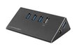 LC-POWER - HUB USB 3.0 AKTYWNY LC-HUB-ALU-2B-4 kaina ir informacija | Adapteriai, USB šakotuvai | pigu.lt