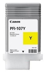 INK CARTRIDGE YELLOW PFI-107/6708B001 CANON цена и информация | Картриджи для струйных принтеров | pigu.lt